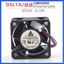 Delta EFB0412HD 4020 DC12V 0.12A 4CM 3-Pin Mute Cooling Fan