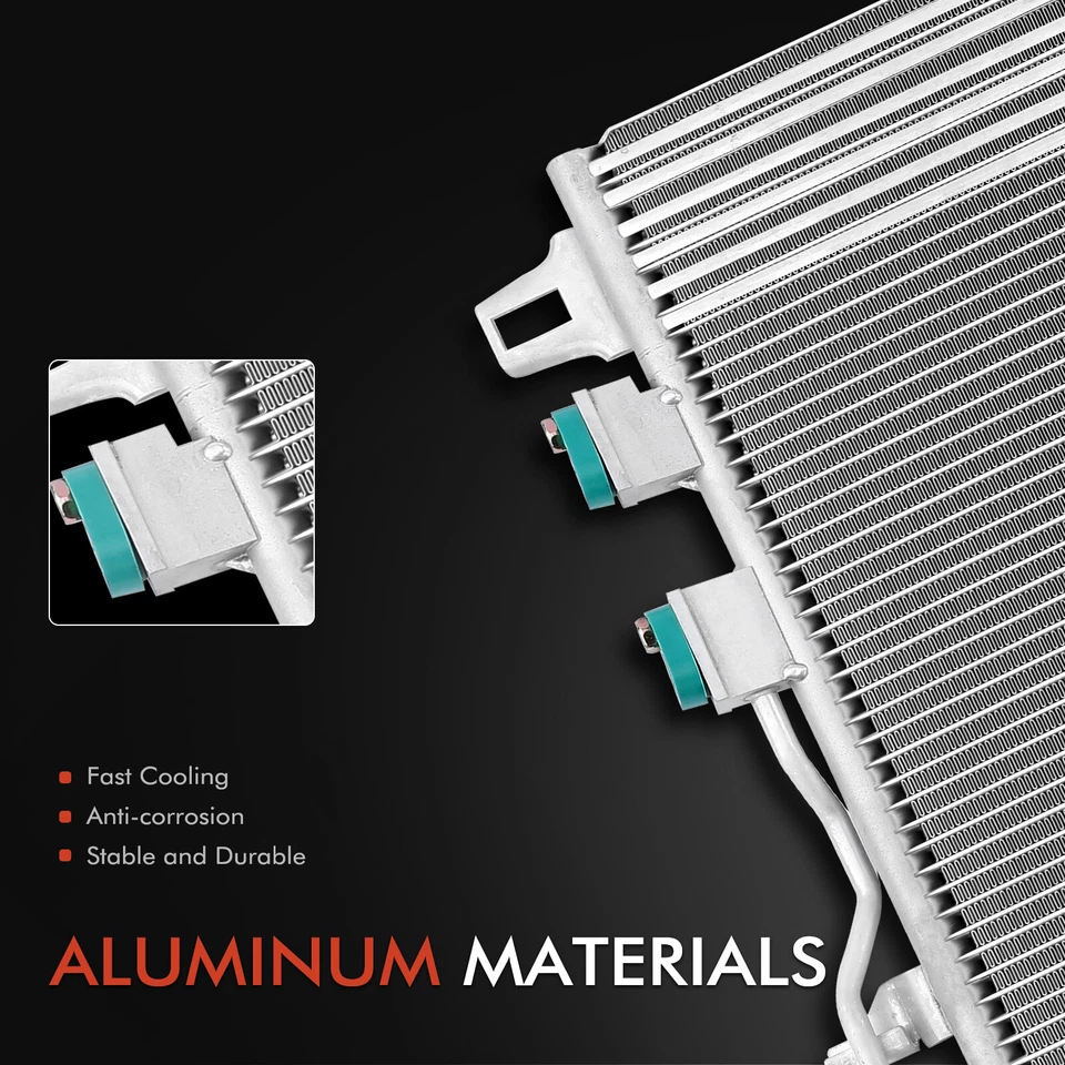 Condensador de aire acondicionado con enfriador de aceite para Chrysler Town & Country Dodge Grand Caravan 05-07 Foto 2 de 4