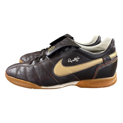 NIKE TIEMPO R10 Indoor Football Shoes 2007 Brown 315283-271 Men's UK EU  43 UK