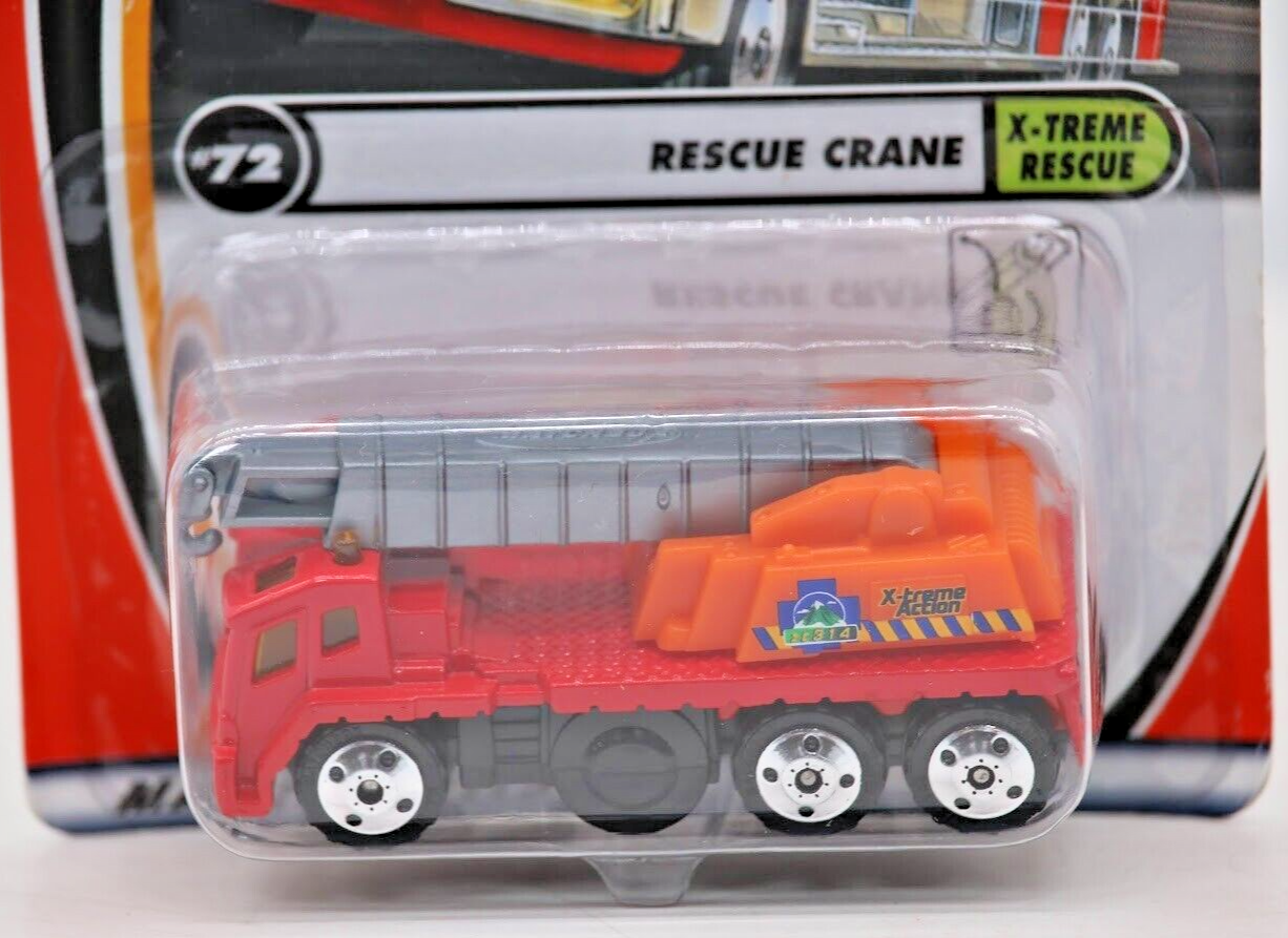 MATCHBOX #72 OF 75 RESCUE CRANE EXTREME RESCUE SERIES 2000 RELEASE 1:64 Scale