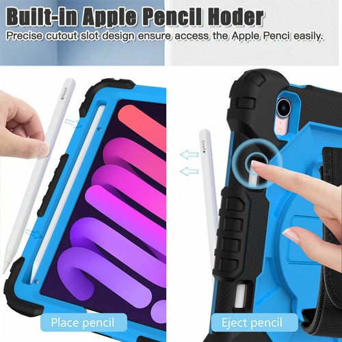 For iPad 10.2'' 9th 6th Air 4 Pro 11 Mini 6 Hybrid Shockproof Cute Stand Case - Picture 34 of 120
