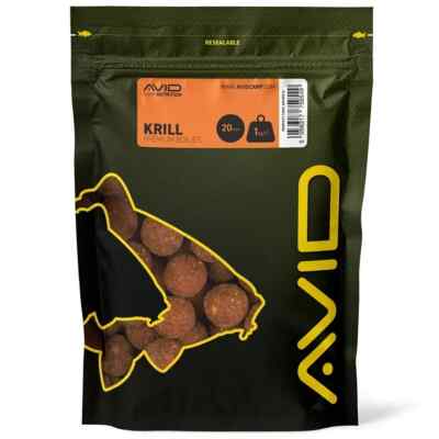 Avid Krill Shelf Life  Boilies 20mm 1 kg  Lockfutter  AO650016