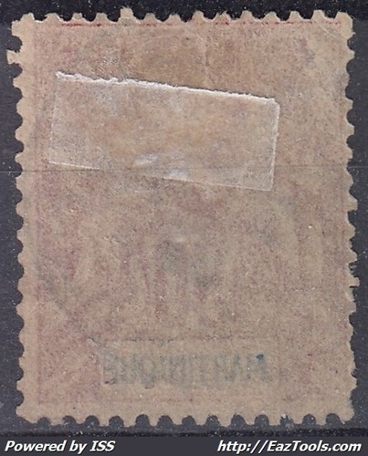 TIMBRE MARTINIQUE TYPE GROUPE 50c ROSE N° 41 AVEC OBLITERATION LEGERE - Picture 2 of 2