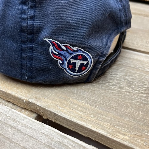 Distressed Tennessee Titans NFL Football Blue Athletic Strapback Hat Cap - Picture 6 of 11