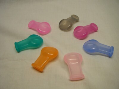 ADULT SIZE COLORED PACIFIER NIPPLE REPLACEMENT,   SILICONE,