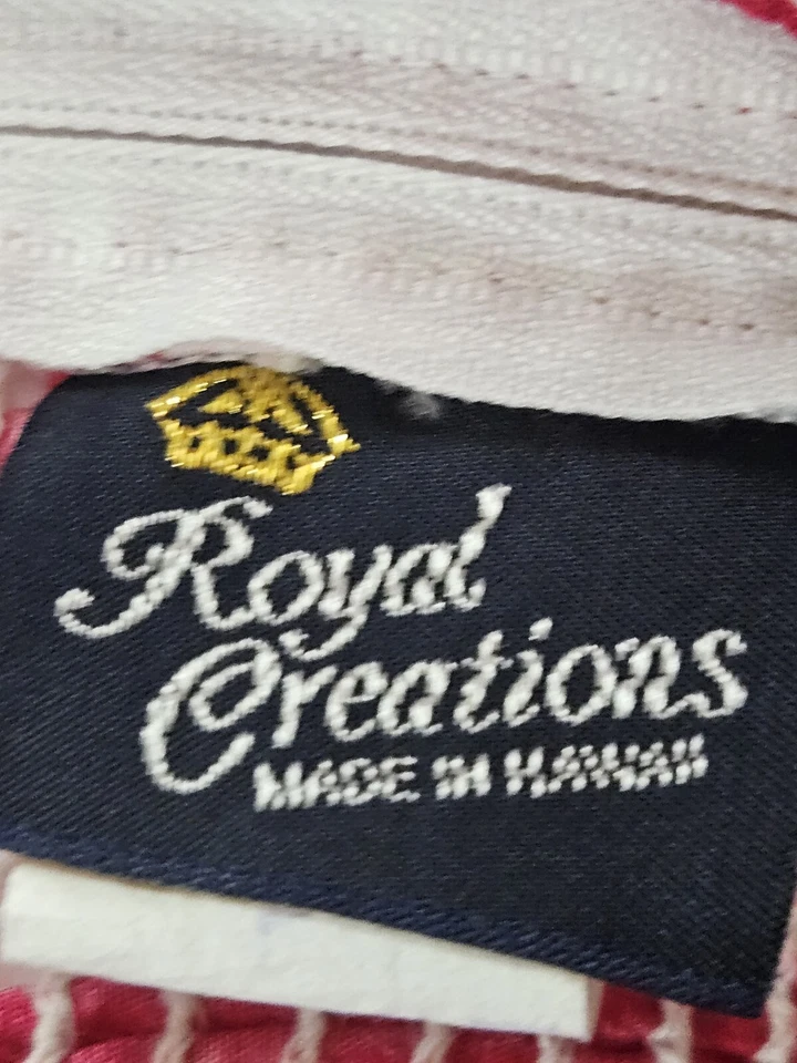 Royal Creations Sundress Women Large Pink Plumeria Hawaiian Flare Midi 80s Vtg - Image 4 of 4