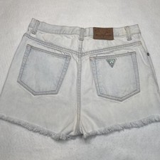 VTG Guess Georges Marciano Womens 33 Shorts High Waisted Denim Cut Off Festival