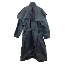 John Partridge Country Dark Blue Waxed Cotton Riding Coat / Overcoat Uk 42