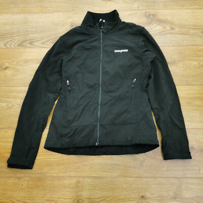 Patagonia Softshelljacke Damen S Small schwarz Wandern Windbreaker Polartec