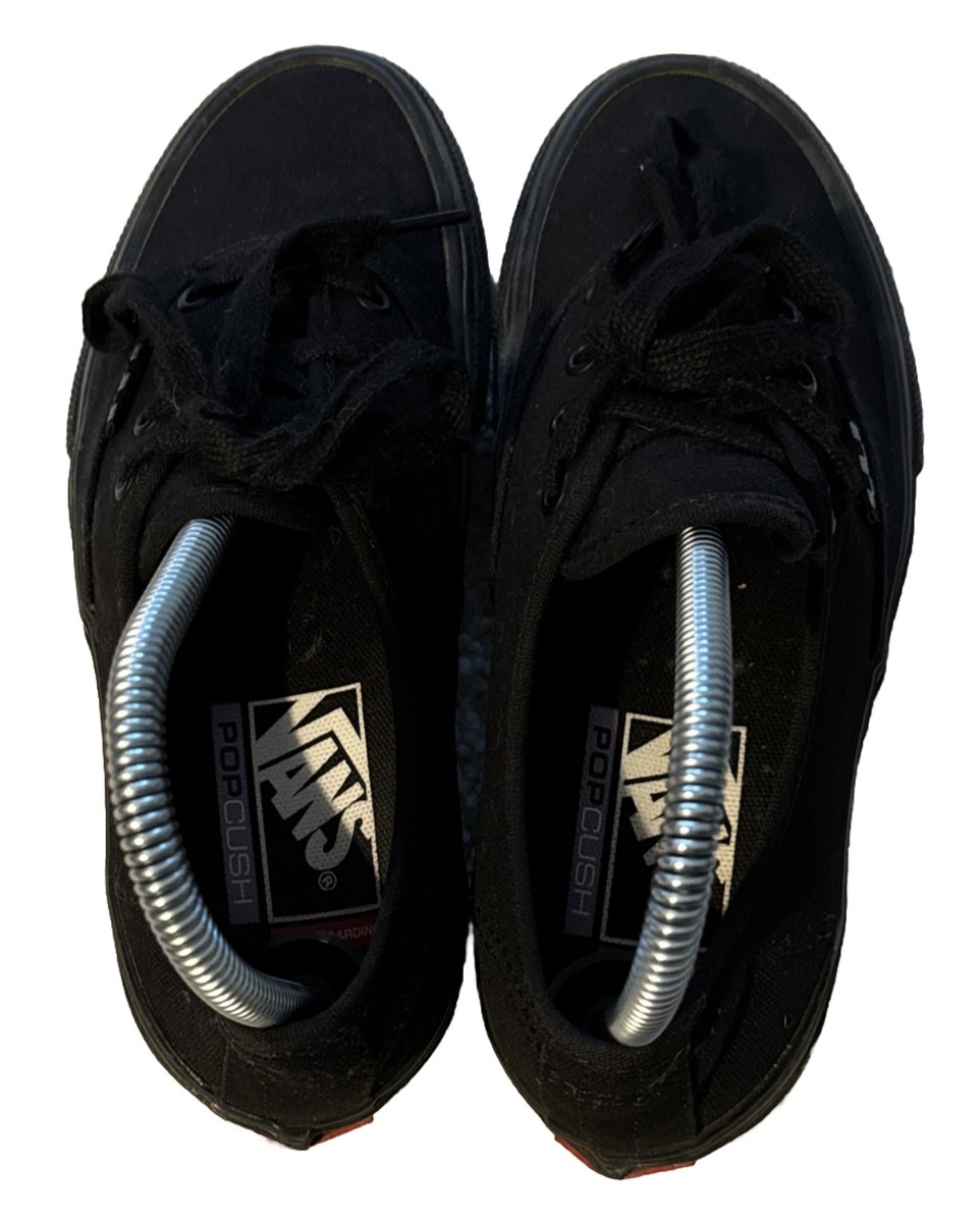 Vans Skate Authentic Pro Shoes Mens 4.5 Black Pop Cush 500714