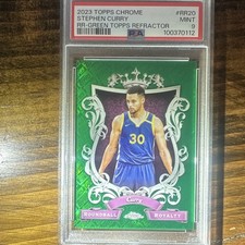 Topps 2023 Chrome Roundball Royalty Stephen Curry #RR-20 PSA 9