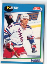 Kris King 1991 New York Rangers #402