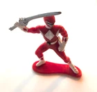 VINTAGE 1993 MIGHTY MORPHIN POWER RANGERS RED RANGER MINI FIGURE BANDAI 3"