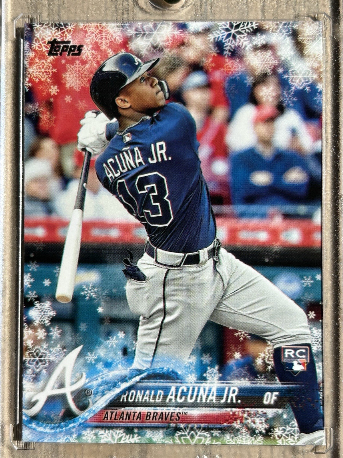 2018 Topps Holiday Ronald Acuna Jr. #HMW50 RC Rookie Card Atlanta Braves