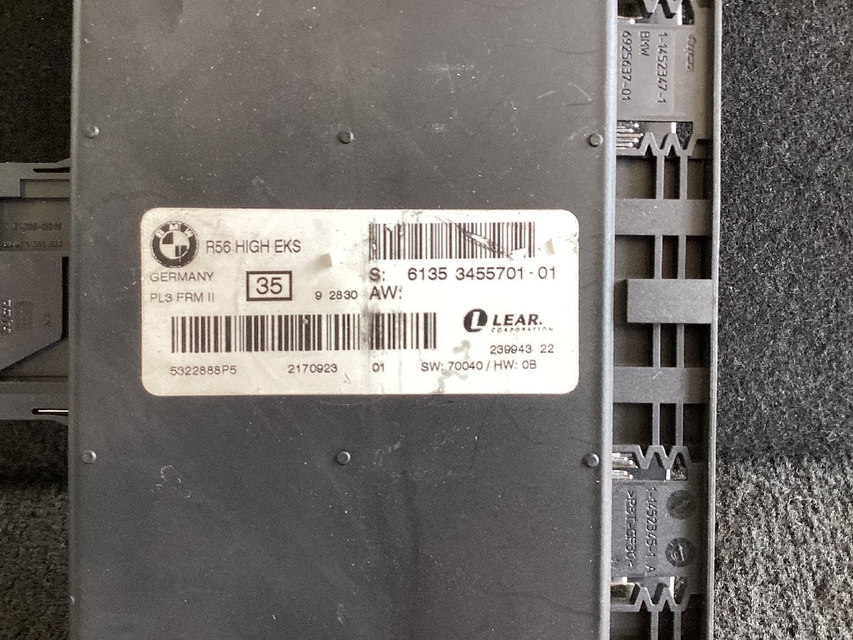ミニ57ページ BMW Mini Cooper R56 Footwell Light Control Module FRM 6135 3455701