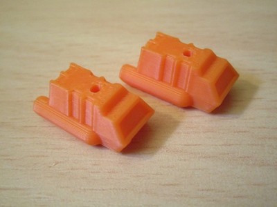 Für Dinky Toys 358 - 2x Ersatz Repro Shuttle f. Star Trek USS Enterprise v. 1976
