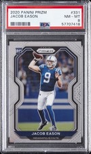 2020 PANINI PRIZM #331 JACOB EASON PSA 8