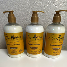 SheaMoisture Raw Shea Butter Moisturizing Conditioner Curly Hair Lot 3 13oz
