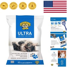 18 lb Bag of Ultra Clumping Cat Litter - 99.9% Dust-Free and Hypoallergenic 1.44 per pound