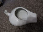 Antique Porcelain White Bed Pan Chamber Pot Urinal Vintage Planter excellent — photo 1
