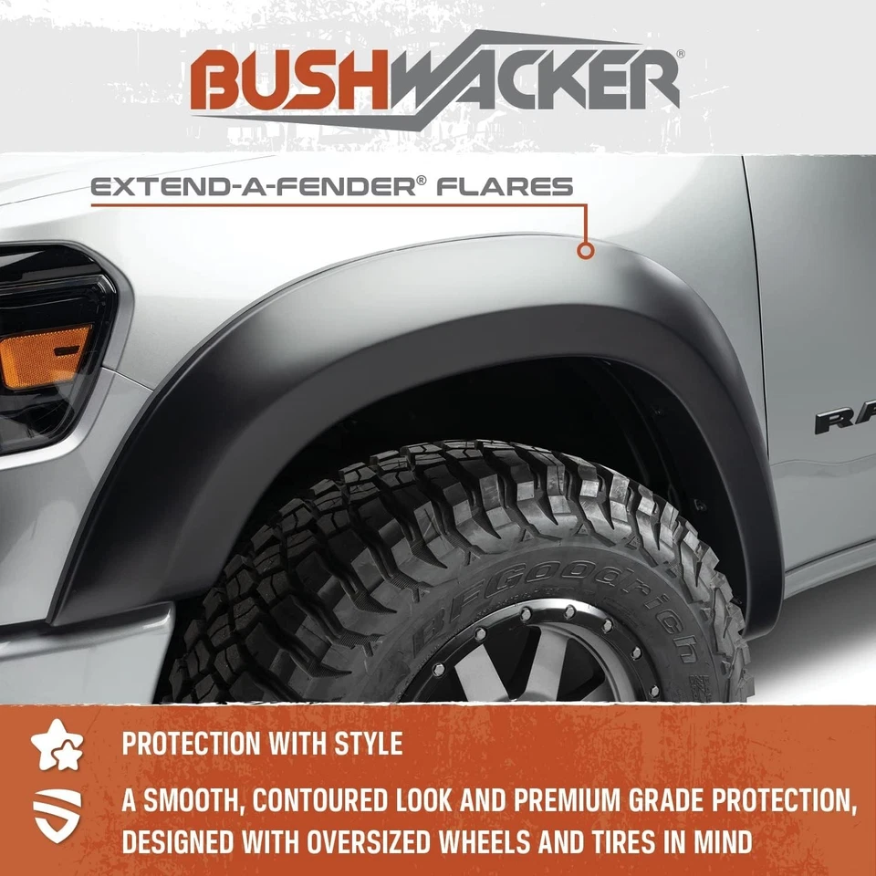 Расширители крыльев Bushwacker 40938-02 Extend-A комплект из 4 предметов для Chevy Silverado - новые - Изображение 4 из 4