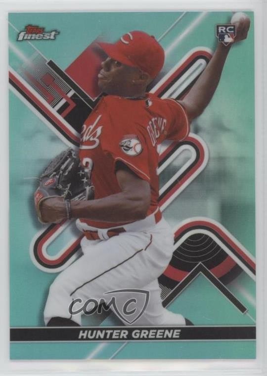 2022 Topps Finest Aqua Refractor 47/199 Hunter Greene #69 uk2