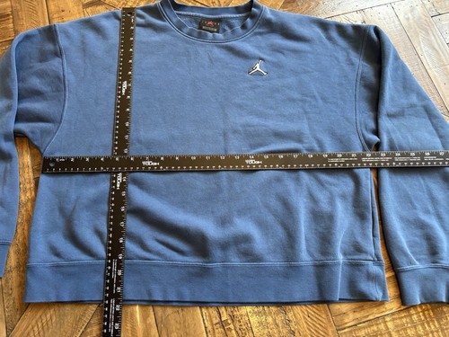 UGC Air Jordan Jumpman Logo Crew Neck Sweatshirt Size Small Loose Fit Royal 154 - Picture 2 of 5