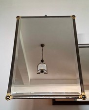 Specchio In Ottone Anni 70',80'', Figli Di Paolo Salice. Certificato Originalità