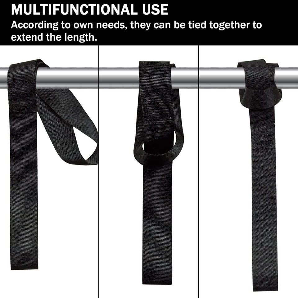 Black Soft Loop Tie Down Straps 6 Pack 4500Lbs Heavy Duty | eBay