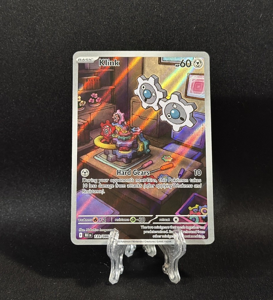 Pokémon TCG Klink 139/086 Black Bolt Illustration Rare - NM