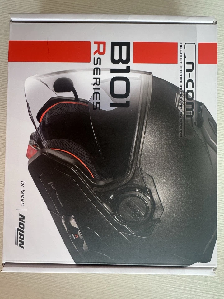 Nolan B101 R Ncom Motorcycle Helmet Bluetooth Intercom System Nuovo Per Ca - Immagine 2 di 4
