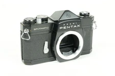 Black 35mm Pentax Spotmatic SP SLR Camera - Tested - Please Read