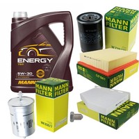 Mann Inspektionspaket 5L Mannol Energy 5W-30 FüR VW Golf IV Cabriolet 2.0