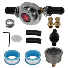 1-5 Psi Adjustable Fuel Pressure Regulator Carburetor Kit W 8mm 10mm Hose 1-5 Psi Adjustable Fuel Pressure Regulator Carburetor Kit W 8mm 10mm Hose