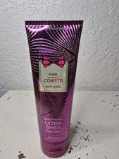 BATH BODY WORKS PINK CONFETTI PEAR CASSIS ULTRA SHEA CREAM HAND LOTION 8OZ