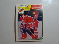 1983-84 O-Pee-Chee Hockey Card # 228 Murray Brumwell VG-Ex (4) New Jersey Devils