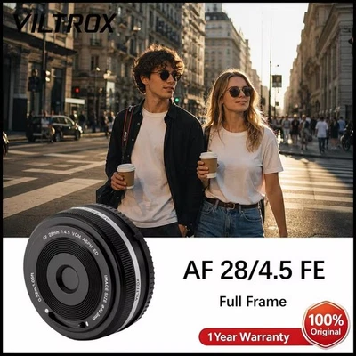 Viltrox 28mm F4.5 Auto Focus Full Frame Pancake Lens for Sony E-Mount Cameras - Image 1 of 4