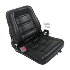Universial Seat for Forklift Tractor Mower w/Adjustable Backrest Seatbelt Slid