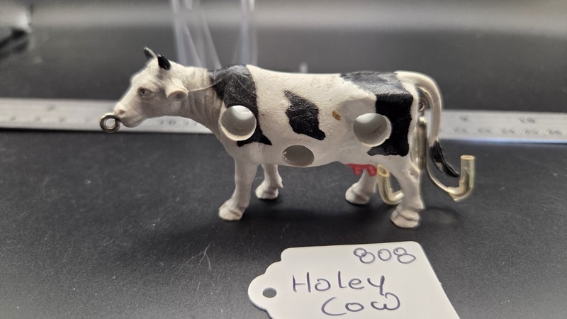 808,  Holstein Dairy Milking cow with Horns Novelty Fishing Lure,  ODD BALL