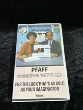 PFAFF Creative 1475 CD Instruction Manual on VCR Tape - Volume I 1991