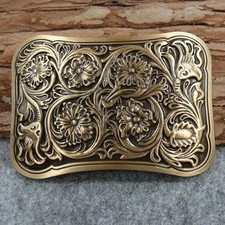 Heavy duty Solid Brass Belt Buckles For 1.5" Plate Pin western Buckle Z167