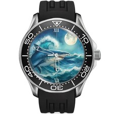 Shark Deep Blue Ocean 1 Silikonarmband Armbanduhr