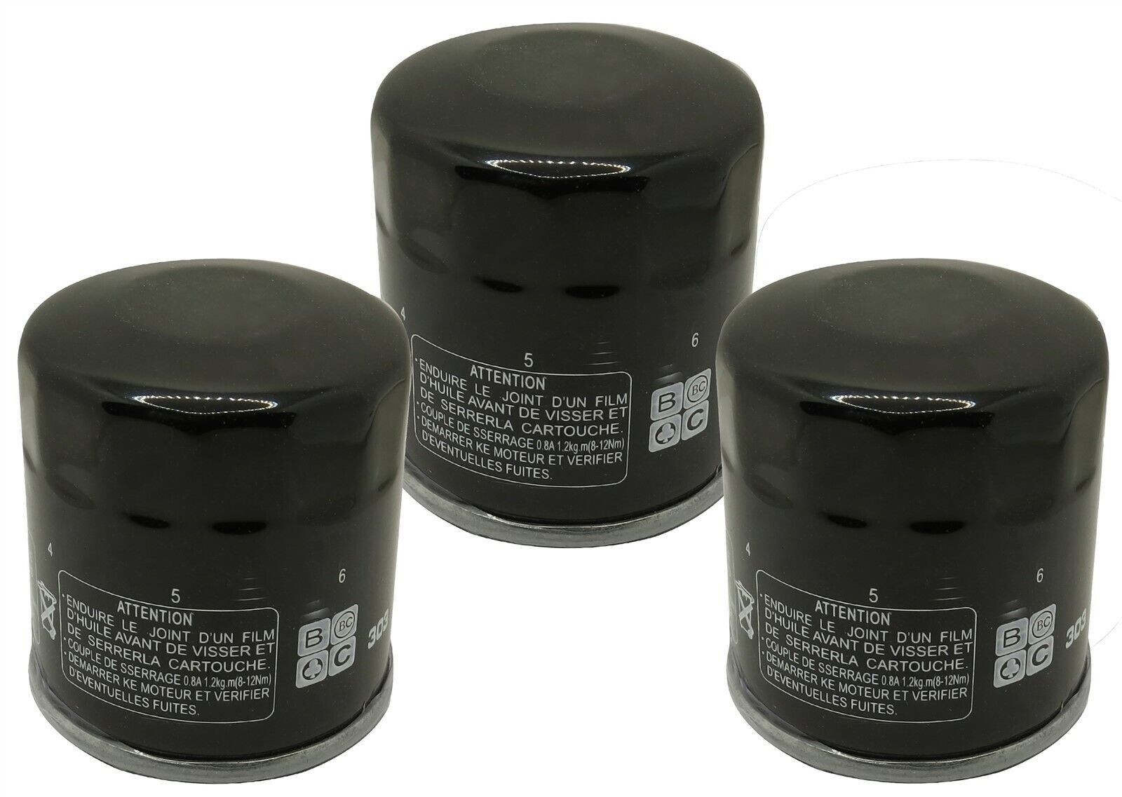 Aitook Three Pack Oil Filter for Kawasaki Vulcan 800 VN800 A B 1995-2006