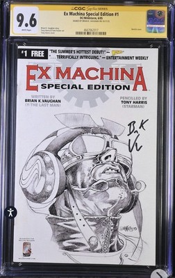 Ex Machina Special Edition #1 CGC SS 9.6 Signed BY BRIAN K VAUGHAN