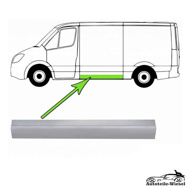 Seitenwand Reparaturblech Stahl Links FüR Mercedes Sprinter VW LT 28-46 95-06-image