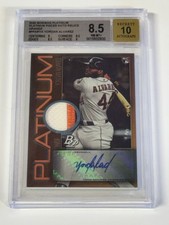2020 Bowman Platinum RPA (Rookie Patch Auto). 16/25 Orange Platinum Pieces