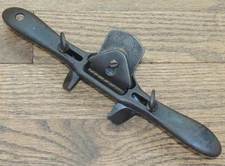 STANLEY No. 65 ADJUSTABLE CHAMFER SPOKE SHAVE-ANTIQUE HAND TOOL-PLANE-SHAVE