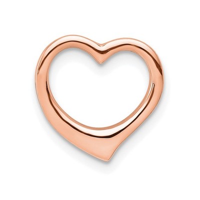 14k Rose Gold Polished Heart Slide C2917R