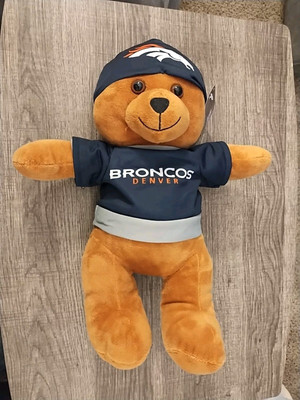 NFL   Good stuff  Genuine DENVER  BRONCOS Stuffed Cheer Bear 14  Soft 