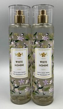 Bath  Body Works White Jasmine Fine Fragrance Mist Full Size 8 Fl Oz S/2 909M2